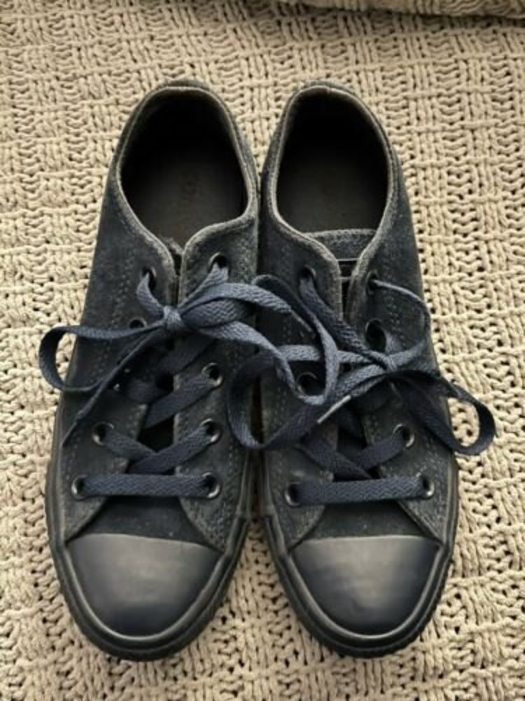 Converse CT Low Sneakers Size 4 Mens / 6 Womens Navy Blue Suede 143880C